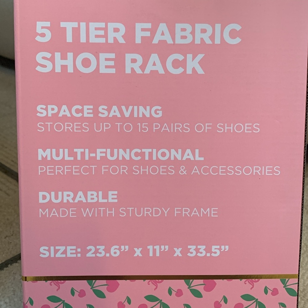 💖💗Juicy Couture Pink Cherry Shoe Rack - Picture 4 of 5